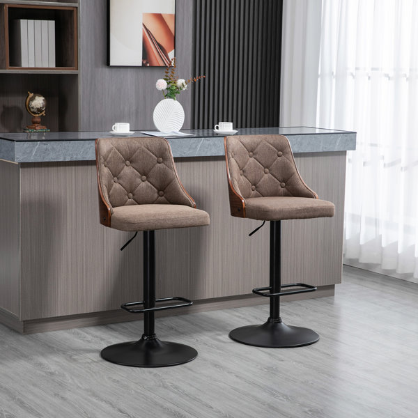 Latitude Run® Counter Height Bar Stools Set Of 2, Height Adjustable
